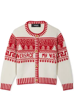 VERSACE Fair Isle kofta i jacquard
