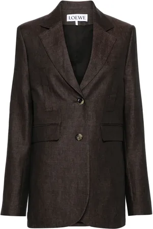 Loewe Enkelknäppt linneblazer