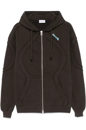 Bluemarble Hoodie med dragkedja