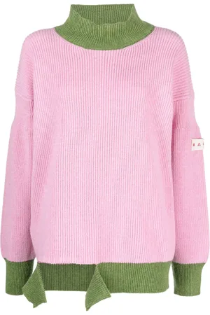 Marni Asymmetrisk ribbad tröja