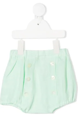 SIOLA Linneshorts med knäppning