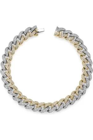 Shay Tvåfärgat diamantarmband i 18K guld
