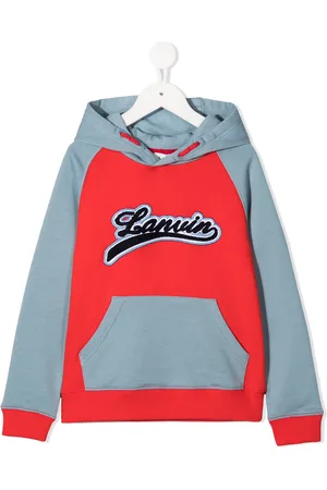 Lanvin Huvtröja med logotyp och färgblock