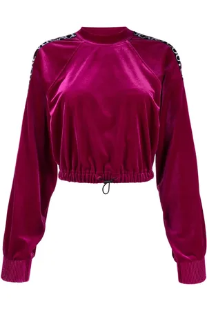 VERSACE Tröja med logotypkant
