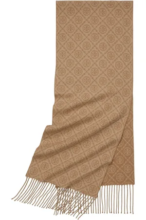 Tory Burch Classic stor sjal med monogram