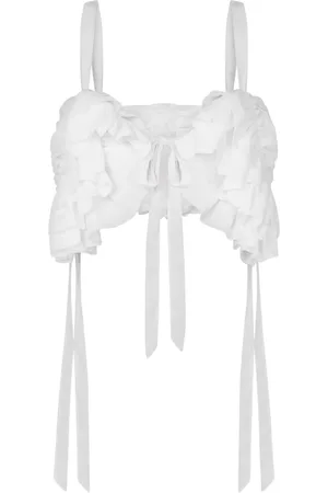 Moschino Croptop med volangdetalj