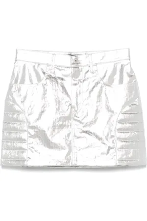 JUNYA WATANABE Kort jeanskjol med metallisk finish