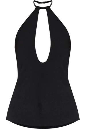 The Attico Blus med spänne och halterneck