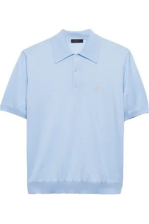Prada Finstickad pikétröja