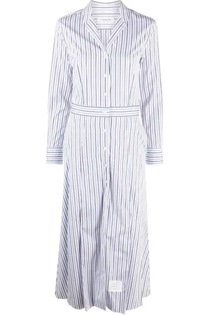 Thom Browne Randig skjortklänning