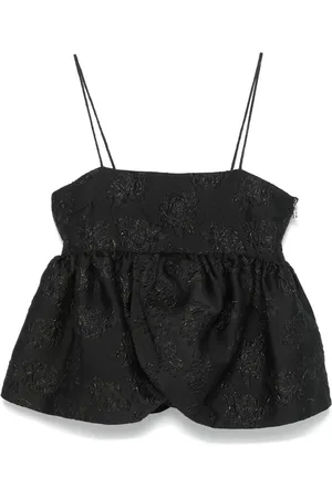 ROTATE Topp med draperad detalj
