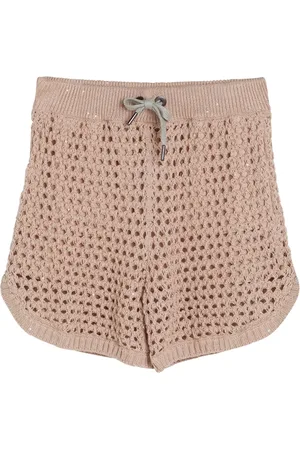 Brunello Cucinelli Glesstickade shorts med paljetter