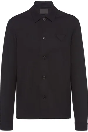 Prada Skjorta med triangelformad logotyp