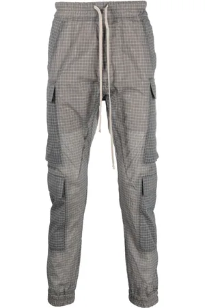 Rick Owens Rutiga byxor med dragsko
