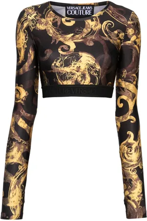 VERSACE Watercolour Couture croptop