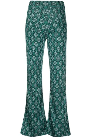 Paula Moonstone utsvängda byxor i jacquard