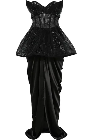 MITILIANE COUTURE Set med korsett och maxikjol med strass