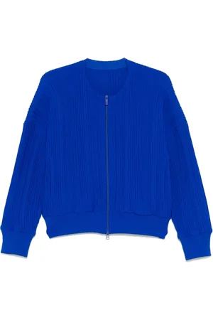 PLEATS PLEASE ISSEY MIYAKE Crepe stickad jacka