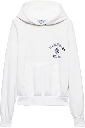 Prada Hoodie med logotyp