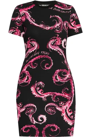 VERSACE Chromo Couture miniklänning med tryck