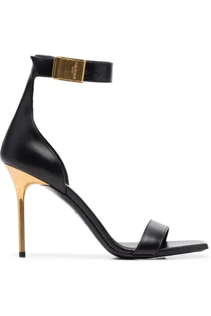 Balmain Pumps med logotypspänne 95 mm