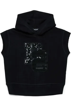 Dsquared2 Hoodie med logotyp
