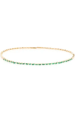 Suzanne Kalan Choker i 18K gult guld med smaragd