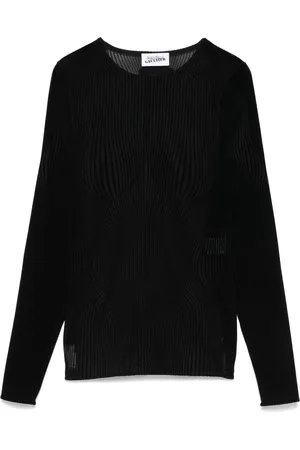 Jean Paul Gaultier The Morphing kritstrecksrandig topp