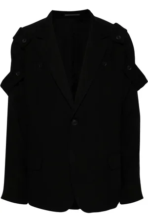 YOHJI YAMAMOTO Enkelknäppt jacka med öppen ärm