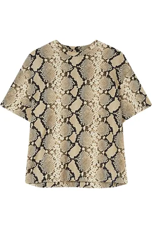 Jil Sander Ormskinnsmönstrad t