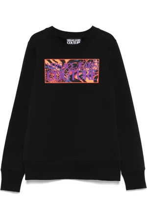 VERSACE Sweatshirt med logotypmärke