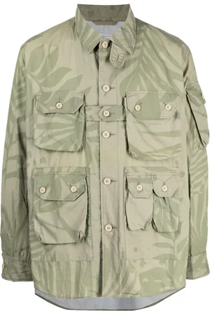 ENGINEERED GARMENTS Explorer skjortjacka med lövtryck