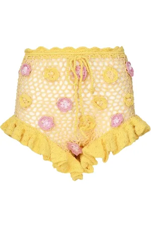 Celia B Virkstickade shorts