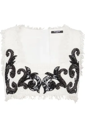 Balmain Baroque croptop