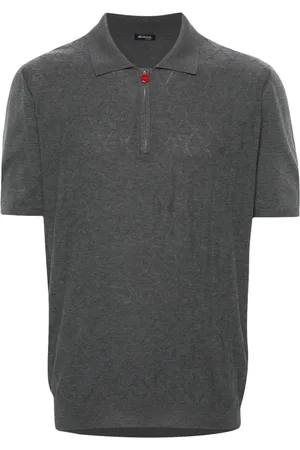Kiton Stickad pikétröja
