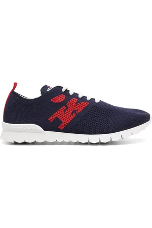 Kiton Strumpsneakers i jacquard med logotyp