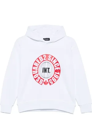 Dsquared2 Hoodie med logotyp
