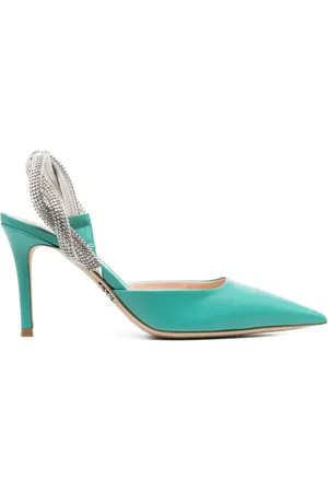 RODO Läderpumps med strass