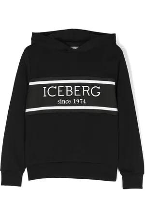 Iceberg Hoodie med logotypband