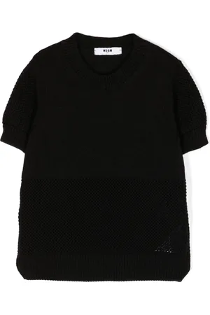 Msgm Stickad kortärmad topp