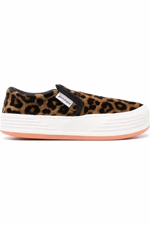 Palm Angels Leopardmönstrade slip on