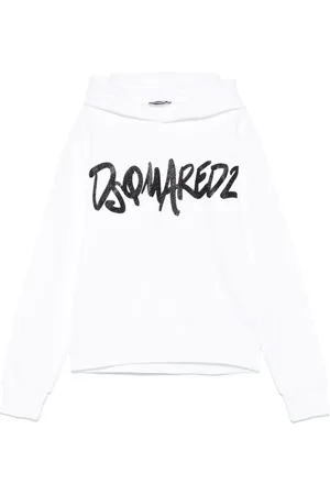 Dsquared2 Hoodie med logotyp