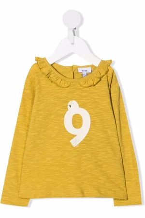 KNOT White Dove blus med volang