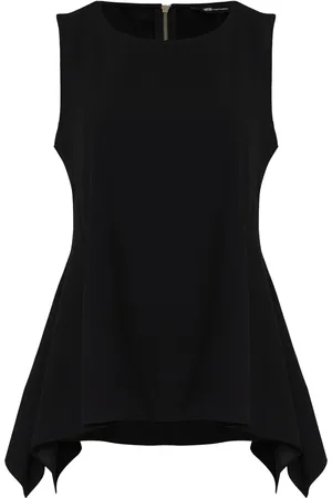 Uma Raquel Davidowicz ärmlös asymmetrisk topp