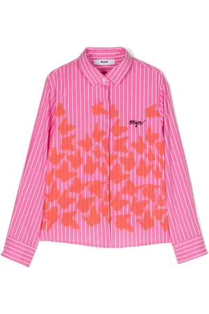 Msgm Skjorta med fjärilstryck