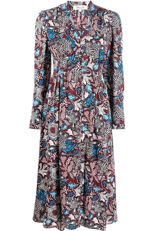 Diane von Furstenberg Blommig midiklänning