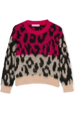 MISS BLUMARINE Leopardmönstrad tröja