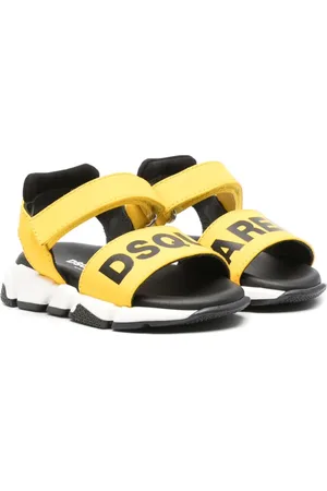 Dsquared2 Lädersandaler med logotyp