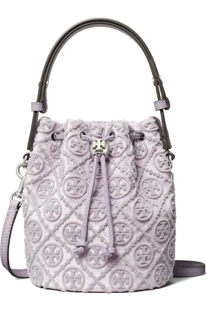 Tory Burch Liten bucketbag med monogram
