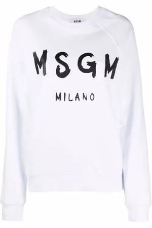 Msgm Sweatshirt med logotyp